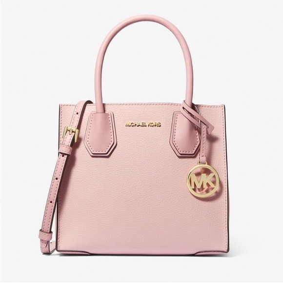 MICHAEL KORS Mercer Medium Messenger Bag in Powder Blush Pink NWT!! - Picture 1 of 7